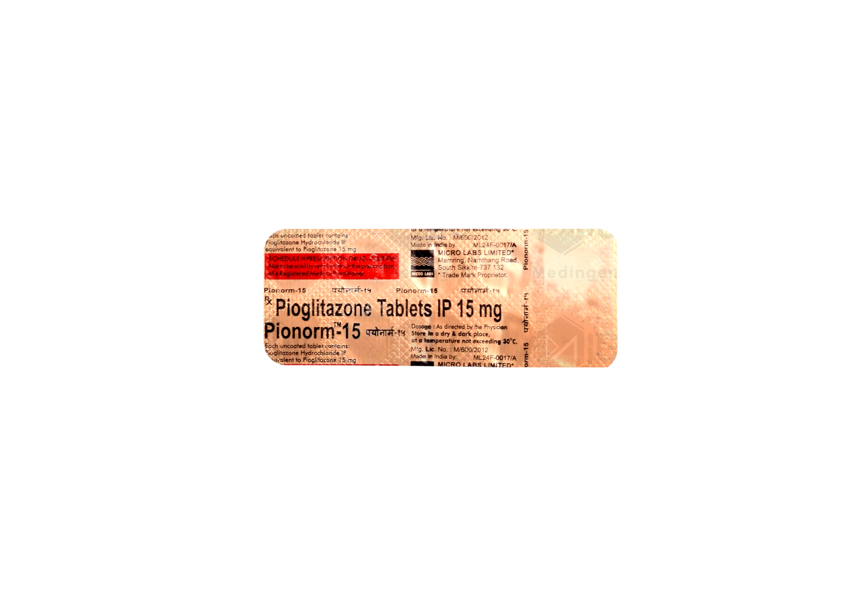 PIONORM 15MG
